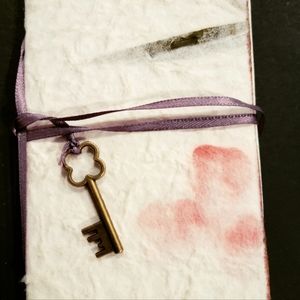 Handmade mini pocket journal